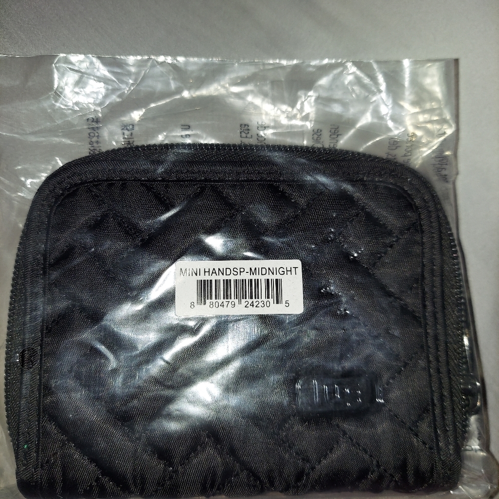 NWT Lug Mini Handspring Wallet Midnight Black